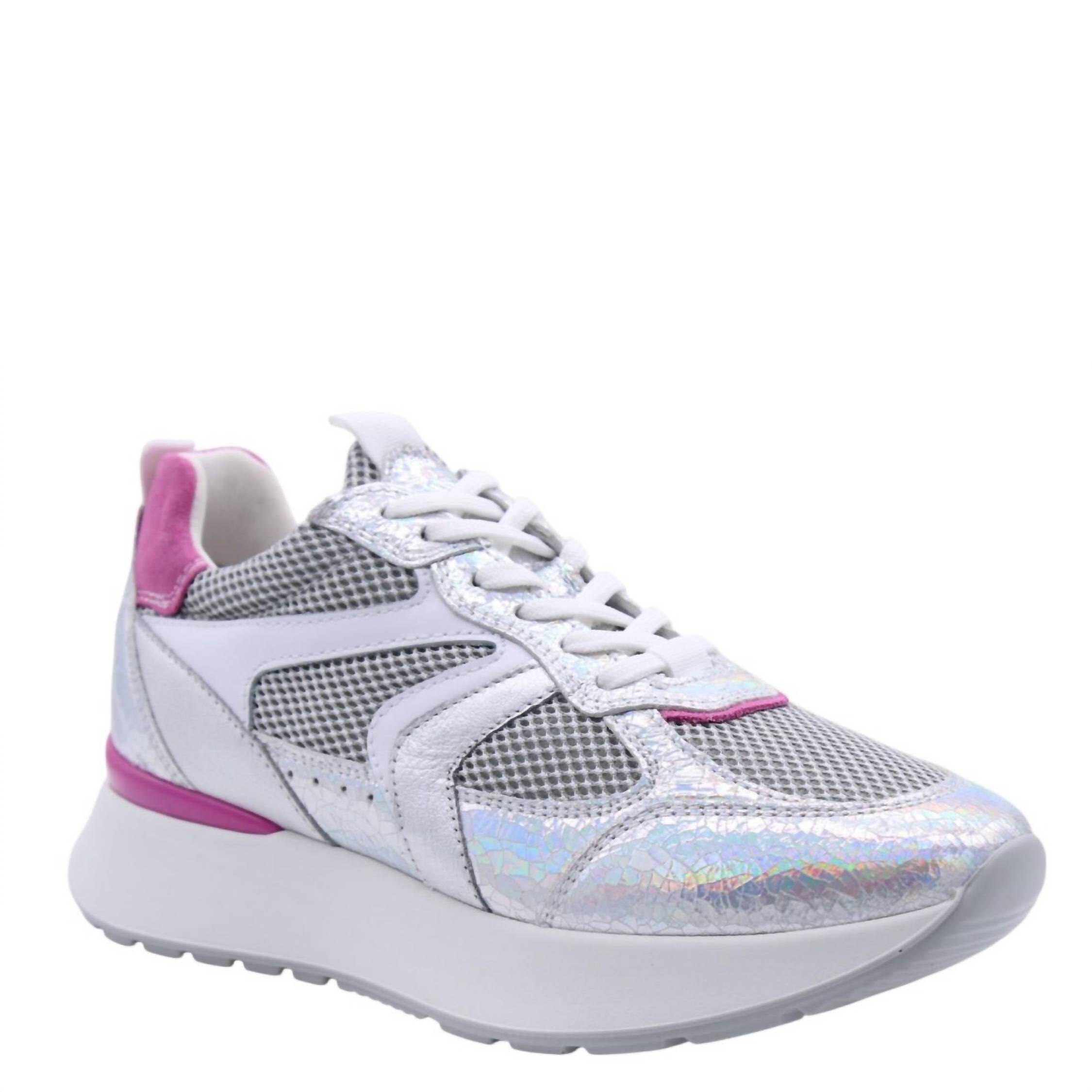 New Nerogiardini Women's E512880 Sneaker In Silver/Pink